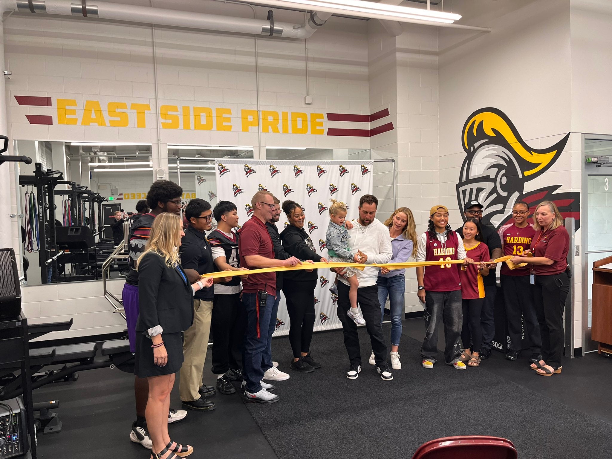 Adam Thielen Foundation unveils renovated weight room at Harding High School — KSTP 5 — Gopher, Vero Beach Schools news