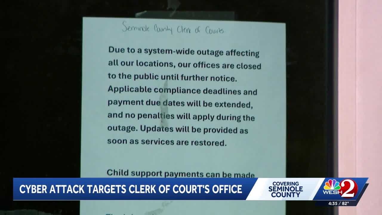 Seminole County clerk's office closed after cyber attack, services expected to resume Monday — Vero Beach Technology news