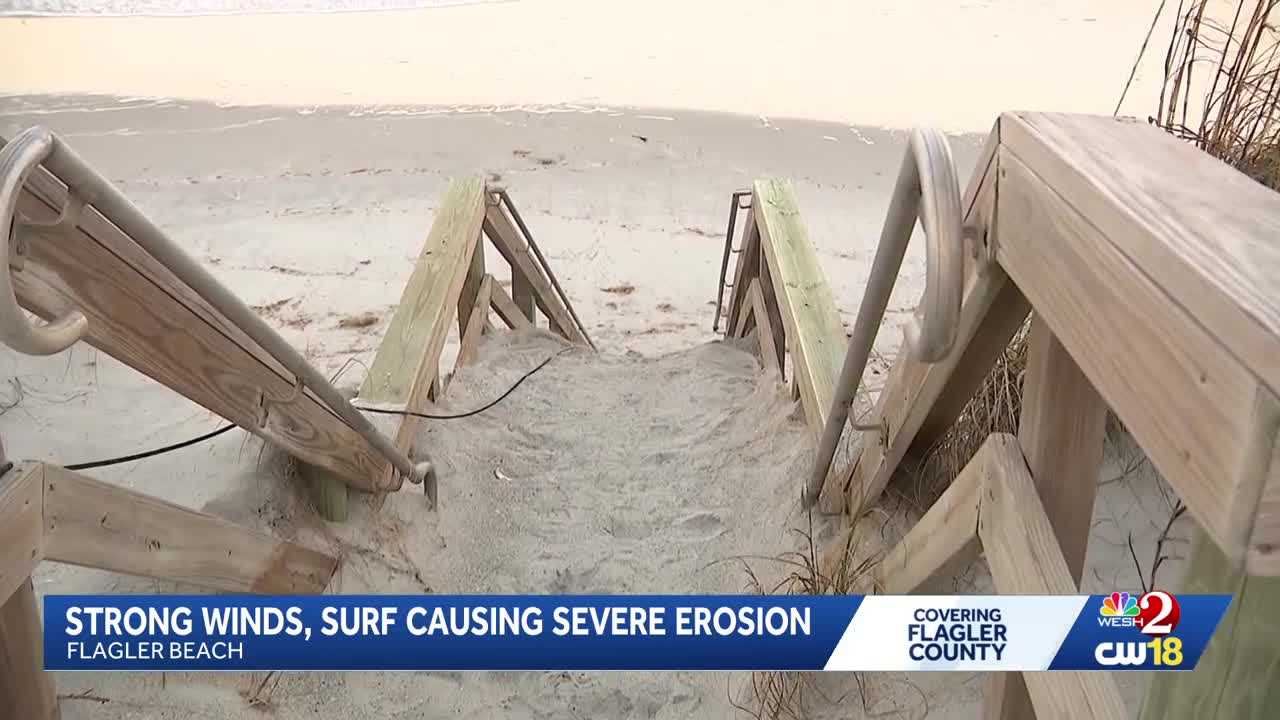 Flagler County coastline sees significant erosion due to recent strong winds, surf — Vero Beach Community news
