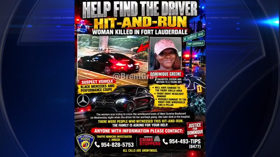 Family seeks justice for Dominique Greene after fatal hit-and-run in Fort Lauderdale — WSVN 7 Broward